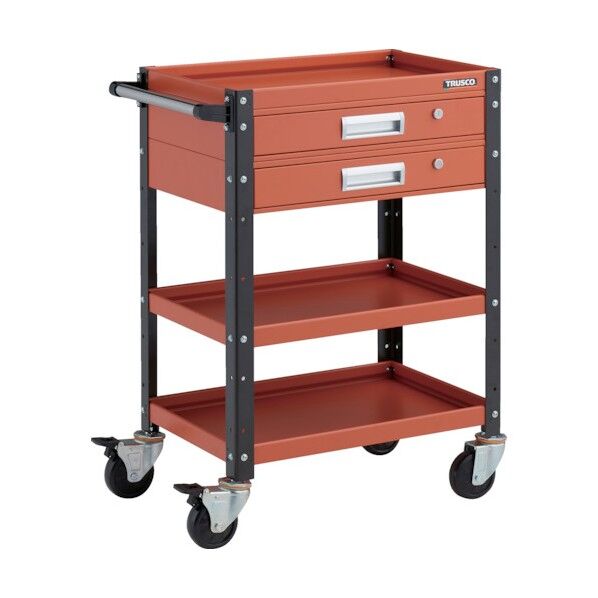 バーディワゴン 600X400 引出2段付 オレンジ/ブラック BDW-963V2-ORBK 1点