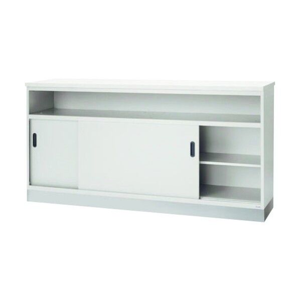 91707)SK ハイカウンター中棚付書庫 SK-W3550NT W4 1点