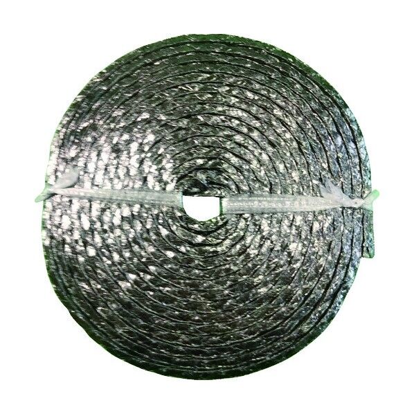 グランドパッキン D4104 膨張黒鉛編組パッキン(インコネル合金線入) 幅25.4mm D4104-25.4 1点