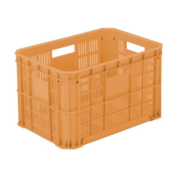 スタッキングコンテナー 104883 玉コン5型(4持手、4印刷面)オレンジ 104883-OR 1点