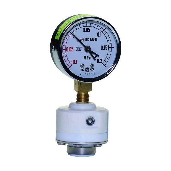 隔膜式連成計 0.1-0MPa/0-0.2MPa 079-56-88-01 1点