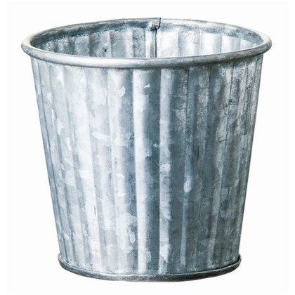 エブリデイポットズィンクM シルバー Φ10.5xH10cm 693-425 1