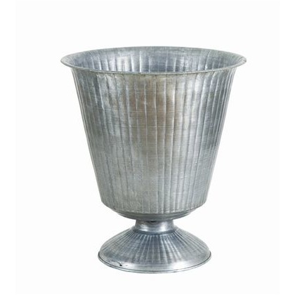 エブリディプランターポットコーンL シルバー Φ29xH32cm 693-448 1