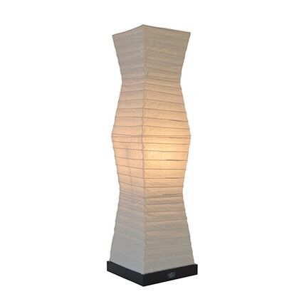 美濃和紙照明フロアランプgate 美濃楮揉み紙 W190mm×D190mm×H710mm SF-2070 1