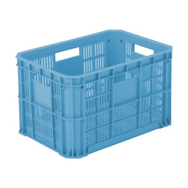 スタッキングコンテナー 104883 玉コン5型(4持手、4印刷面)ライトブルー 104883-BLL 1点