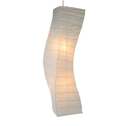 大型和風照明吹き抜け用ペンダントライト 揉み紙 W370mm×D370mm×H1240m SDPN-202 1