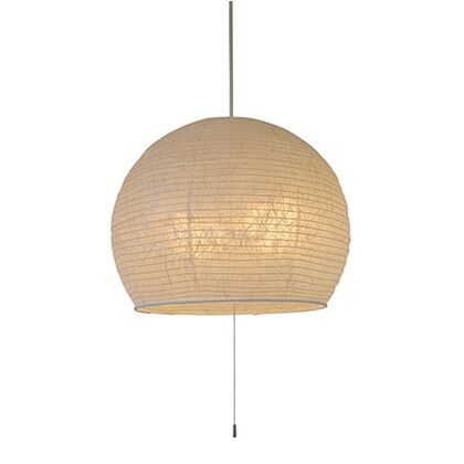 和風照明ドーム型2灯ペンダントライト 小倉流紙白 Φ390mm×H315mm SPN2-1063 1