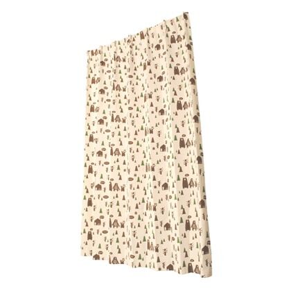 キッズドレープカーテン さんびきのくま