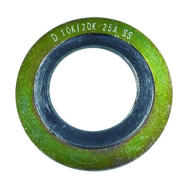 グラファイト系渦巻き型ガスケット(SS400) 呼び径(A):15 D1000-10K-15A-4.5T-SS-GR 1点