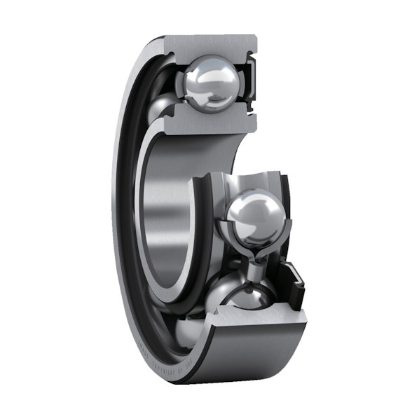 日本エスケイエフ 単列深溝玉軸受 軸受片側接触シール 内径20mmX外径42mmX幅12mm 6004-RSH 1点