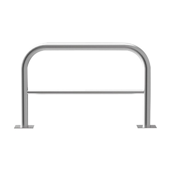 車止め アーチ型 横バー付 ステンレス製 後付タイプ Yシリーズ YAW6H7A-A 1点