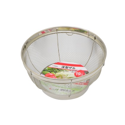深型ザル19cm (W)190×(H)95×(D)190mm 1