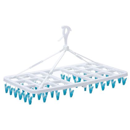 ピンチハンガー ピンチからまん ジャンボ 角ハンガー 46ピンチ ブルー 1