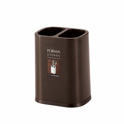 フォルマ 仕切り付 箸立て ブラウン 1