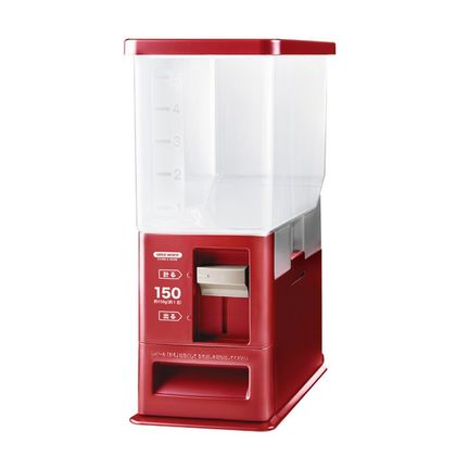 計量米びつ 洗える米びつ レッド 1