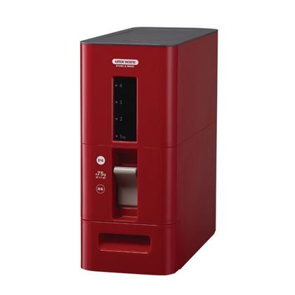 S計量米びつ 洗える米びつ レッド AKM6302 1