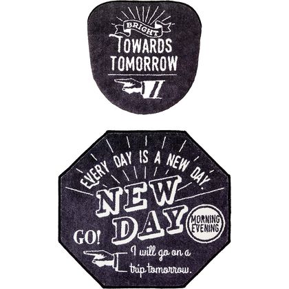 トイレマットフタカバー2点セット洗浄・暖房用Cozydoors「ANewDay」 1