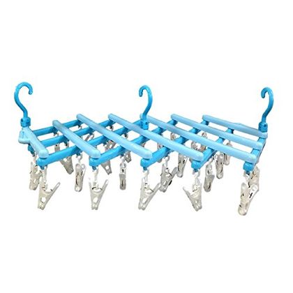伸縮ハンガー プラスチック製 パラレルハンガー 26ピンチ 1