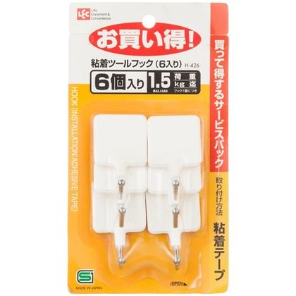 吸盤フック 5連 ステンレフック