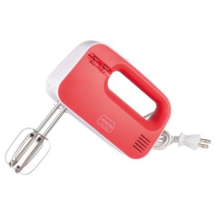 ミラクルス 電動ハンドミキサー レッド D-1123 1