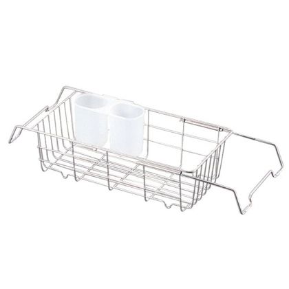 水切りかご エスタジオ ステンレス スライド式 シンク水切りバスケット