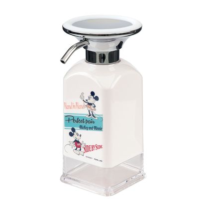 ディスニー ソープディスペンサー 泡タイプ ミッキー&ミニー ホワイト MA-4555 1