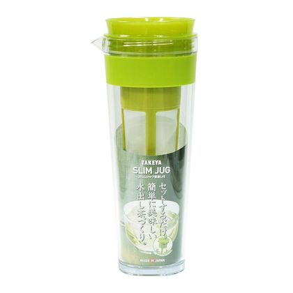 水出し ポット 横置き 耐熱 スリムジャグ 茶こし付き 1