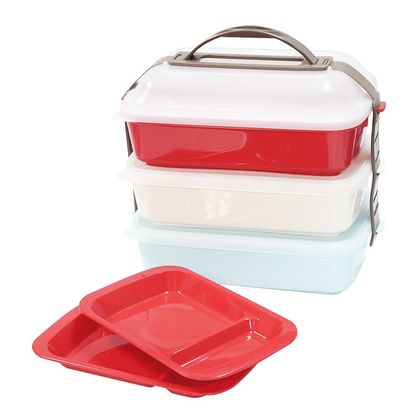 ピクニック ランチボックス セット タケヤ フレンズランチ 3段 チェリー 1