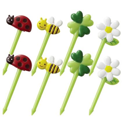 ハニー&フラワーピック 8本