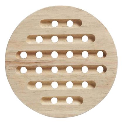 鍋敷き 木製 木目鍋敷 (丸) 1