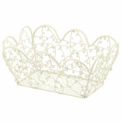 ワイヤーかご アイボリー 50-94 1