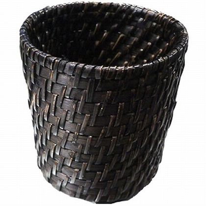 籐製 かご ラタンカトラリースタンド