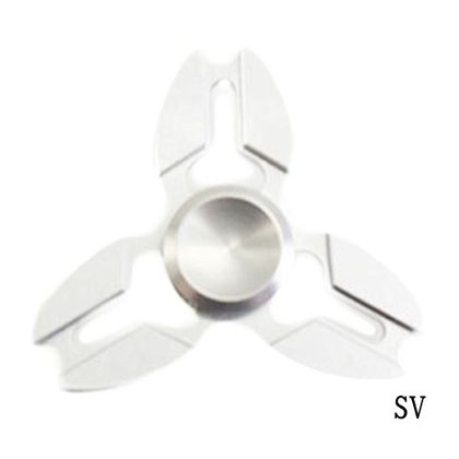 ハンドスピナー アルミ合金タイプ シルバー 1