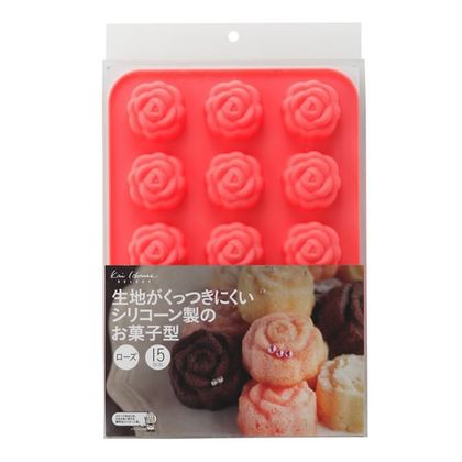 お菓子 型 シリコーン製 お菓子型 ローズ kai House SELECT