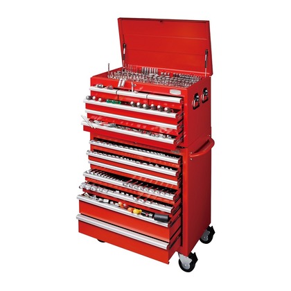 ワイドキャビネットセット レッド w861×d498×h1489mm TCX960 1