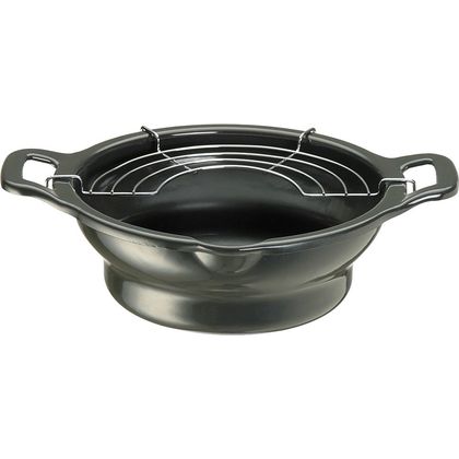 ホーロー段付き天ぷら鍋