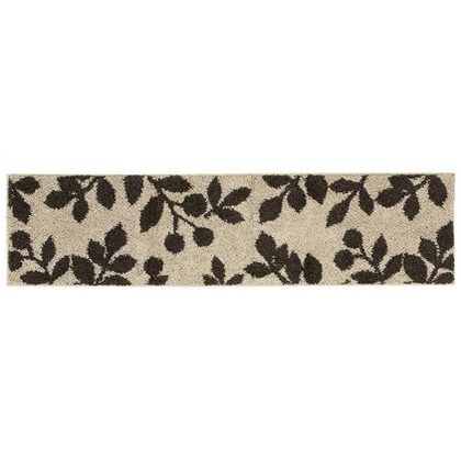 玄関マット 屋外 コンドル ソフテップマット ハッピーリーフ #3 ブラウン 1