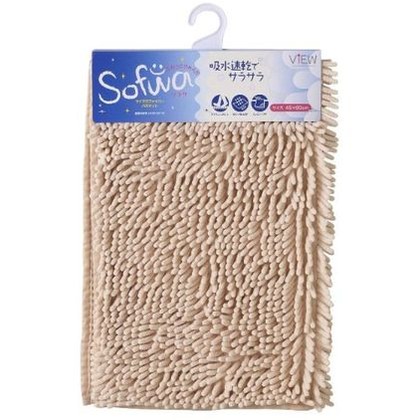 便座カバー スウスウ 貼るだけ吸着便座シート ふわもこ ベージュ 1