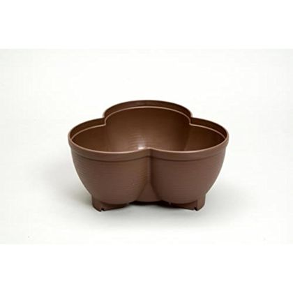 連結鉢 タワーポット チョコブラウン 1