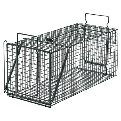 Dタイプ 捕獲器ジャンボ ブラック W200xH200xD610 (フレーム高270 メッシュサイズ15x36)線材径:φ2.0mm IT-3 1点