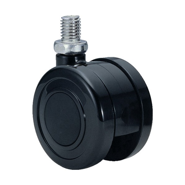 ナイロン車輪 60径 許容荷重100kgf 黒 TY60JN12BL-14 1点