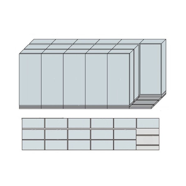 NW型並行移動書庫用ベース W5490×D1260×H2272 MNW-3621-BBB 1点