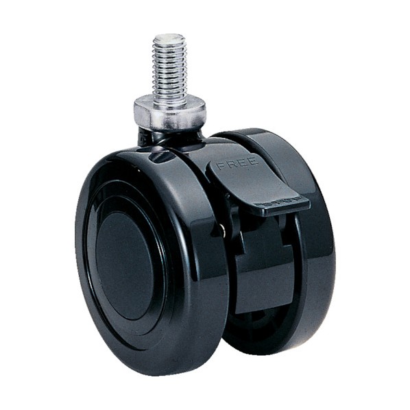 ナイロン車輪 60径 許容荷重150kgf 黒 TY60N16SL-25 1点