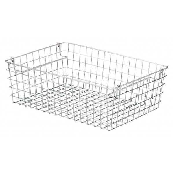 積み重ね ワイヤーバスケット 1/2(ハーフ) 37×26×12cm 20394 1個