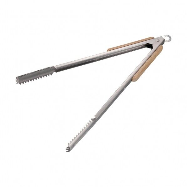 BBQ ウッドグリップ炭バサミ