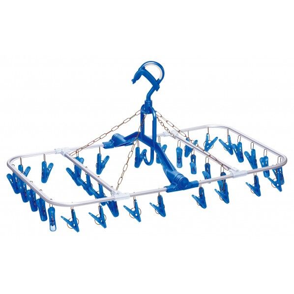 アルミ 角ハンガー ブルー 37×67.5×35cm AH-34 1個