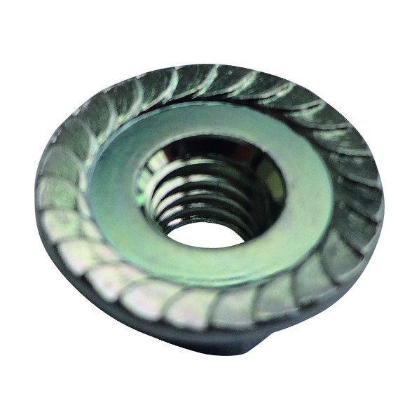六角フランジナット(セレーション付)三価クロメートM4-0.7φ10 001104010032 1点