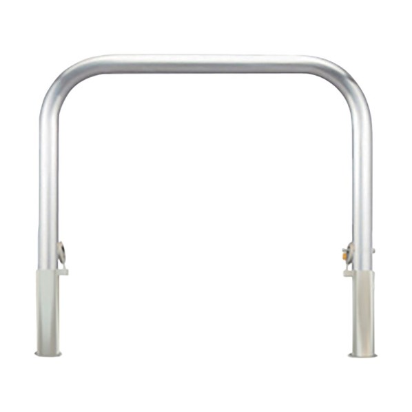 車止め アーチ型 ステンレス製 脱着式 鋳鉄製蓋 鍵付 Yシリーズ YA6L20-HDL 1点