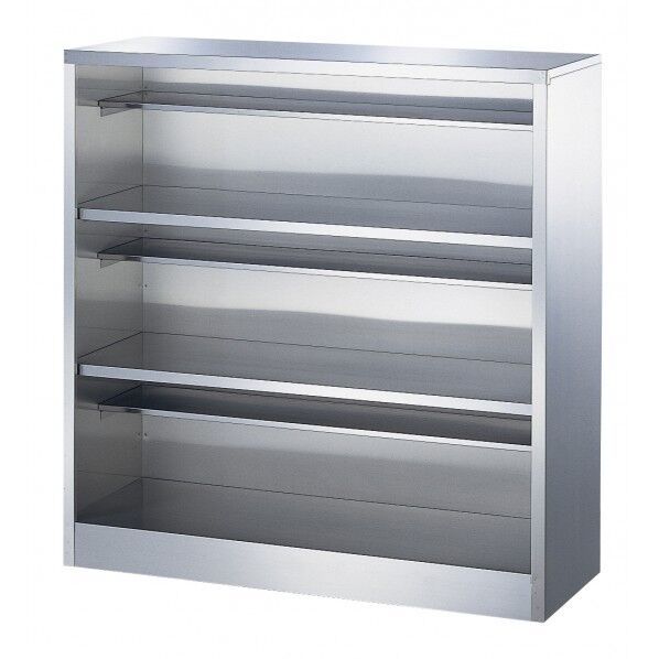 オープンシューズボックスステンレス 1列3段(12人用) BA-SUS9 1台