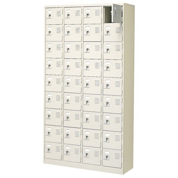 扉付 シューズボックス 鍵付 4列9段(36人用)